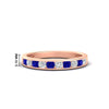 Load image into Gallery viewer, half-carat-channel-set-diamond-wedding-band-with-sapphire-in-rose-gold-FDWB5242ROGSABL-0.50CT-NL-RG-HW