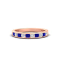 Thumbnail 8 - half-carat-channel-set-diamond-wedding-band-with-sapphire-in-rose-gold-FDWB5242ROGSABL-0.50CT-NL-RG