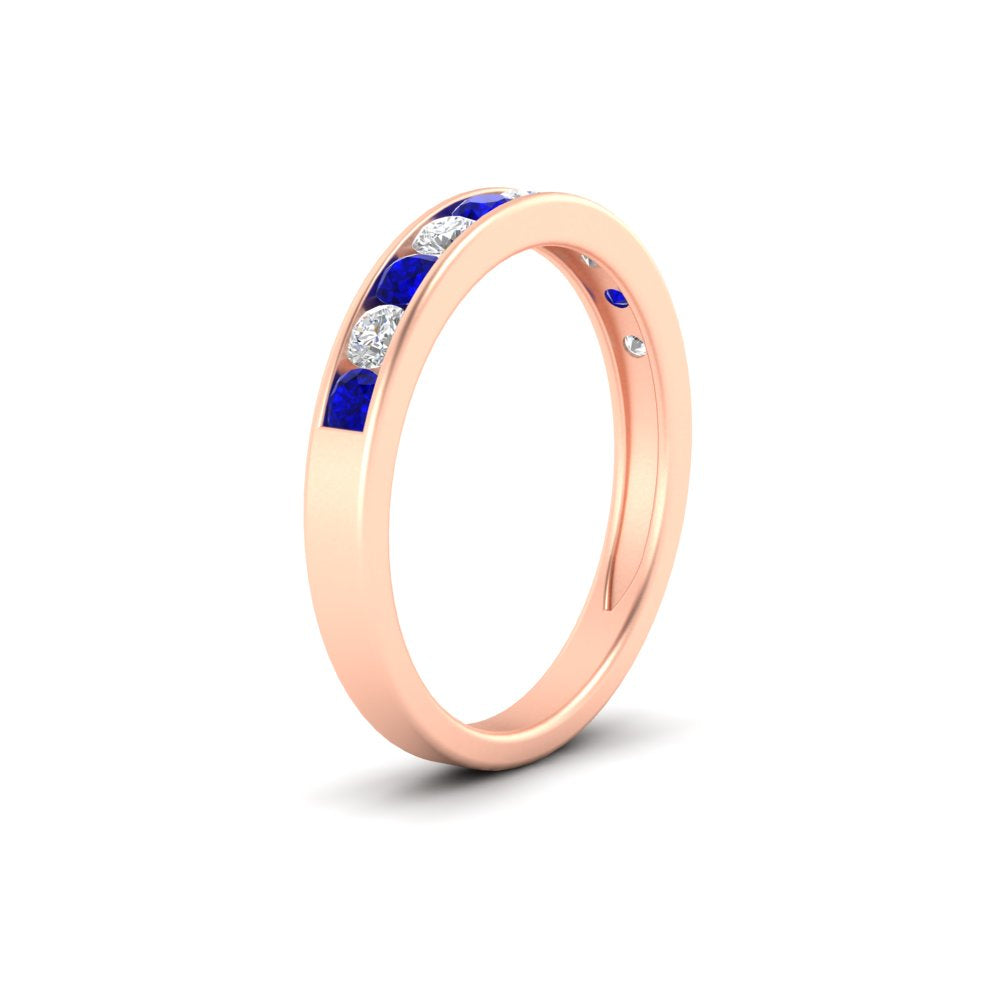 half-carat-channel-set-diamond-wedding-band-with-sapphire-in-rose-gold-FDWB5242ROGSABLANGLE2-0.50CT-NL-RG