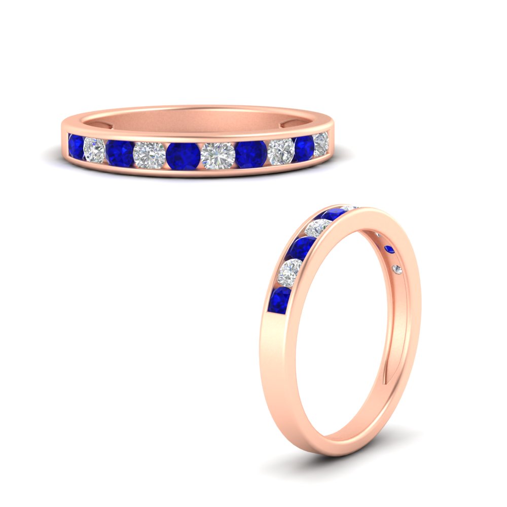 half-carat-channel-set-diamond-wedding-band-with-sapphire-in-rose-gold-FDWB5242ROGSABLANGLE3-0.50CT-NL-RG