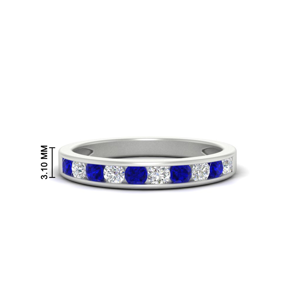 half-carat-channel-set-diamond-wedding-band-with-sapphire-in-white-gold-FDWB5242ROGSABL-0.50CT-NL-WG-HW