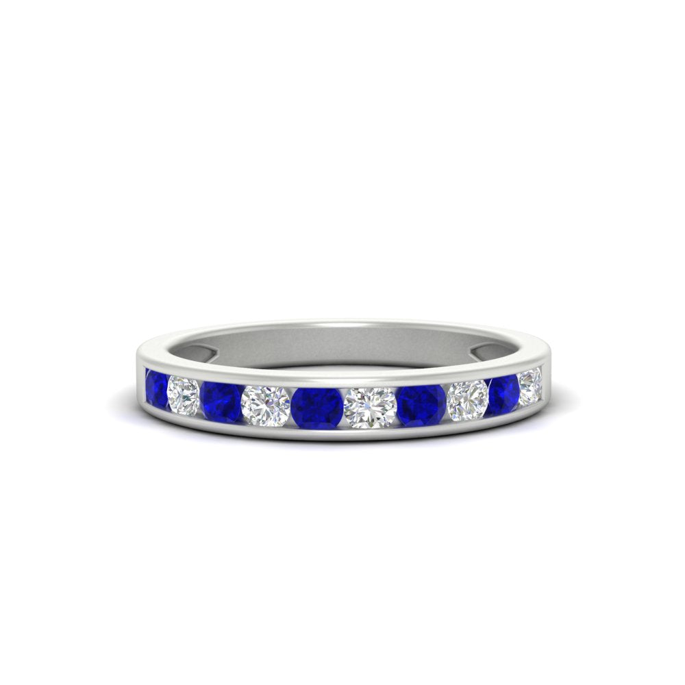half-carat-channel-set-diamond-wedding-band-with-sapphire-in-white-gold-FDWB5242ROGSABL-0.50CT-NL-WG
