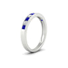 Load image into Gallery viewer, half-carat-channel-set-diamond-wedding-band-with-sapphire-in-white-gold-FDWB5242ROGSABLANGLE2-0.50CT-NL-WG