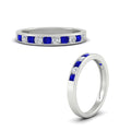 Thumbnail 45 - half-carat-channel-set-diamond-wedding-band-with-sapphire-in-white-gold-FDWB5242ROGSABLANGLE3-0.50CT-NL-WG