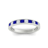Load image into Gallery viewer, half-carat-channel-set-diamond-wedding-band-with-sapphire-in-white-gold-FDWB5242ROGSABLANGLE5-0.50CT-NL-WG