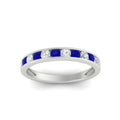 Thumbnail 47 - half-carat-channel-set-diamond-wedding-band-with-sapphire-in-white-gold-FDWB5242ROGSABLANGLE5-0.50CT-NL-WG