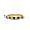 Load image into Gallery viewer, half-carat-channel-set-diamond-wedding-band-with-sapphire-in-yellow-gold-FDWB5242ROGSABL-0.50CT-NL-YG-HW