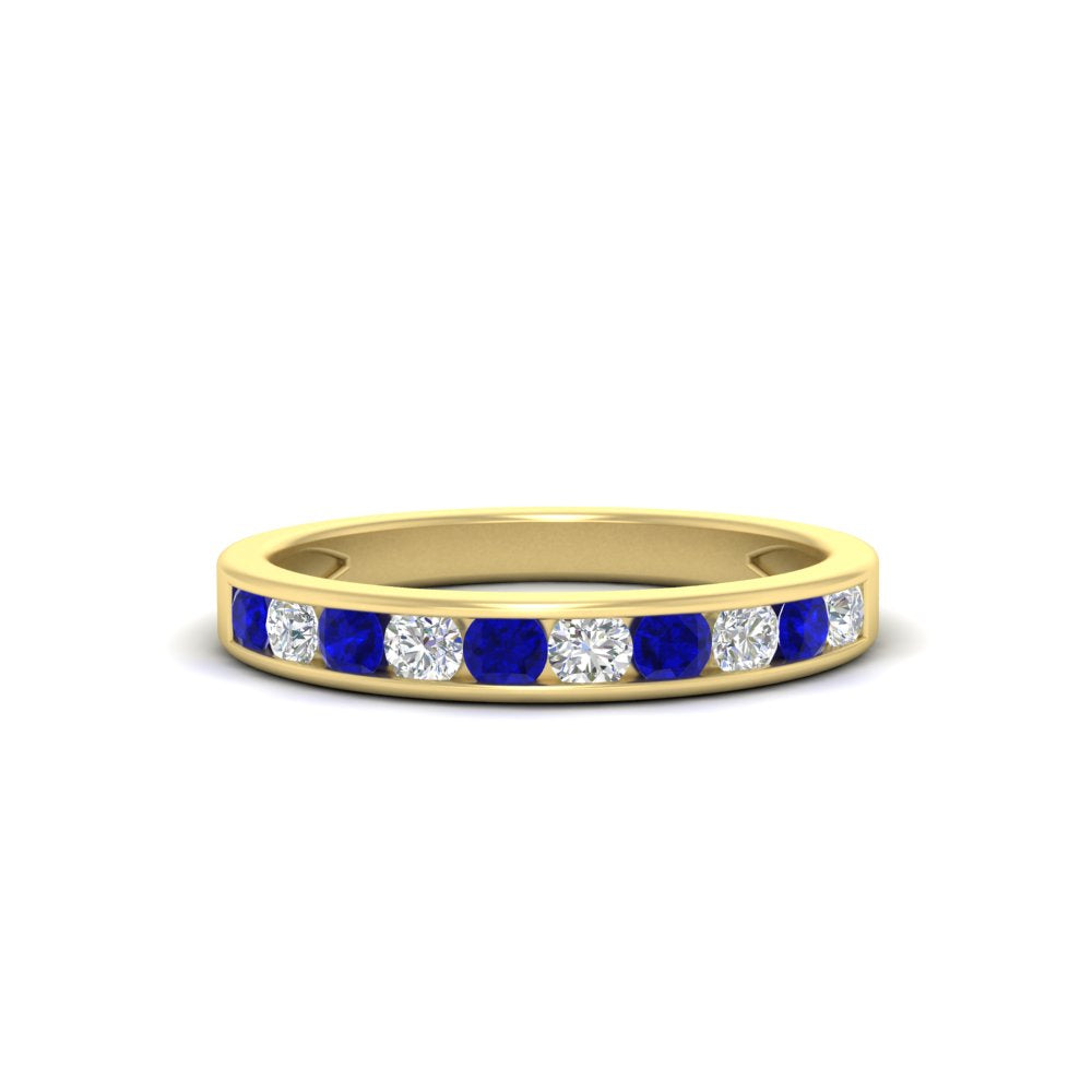 half-carat-channel-set-diamond-wedding-band-with-sapphire-in-yellow-gold-FDWB5242ROGSABL-0.50CT-NL-YG