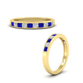 Thumbnail 81 - half-carat-channel-set-diamond-wedding-band-with-sapphire-in-yellow-gold-FDWB5242ROGSABLANGLE3-0.50CT-NL-YG