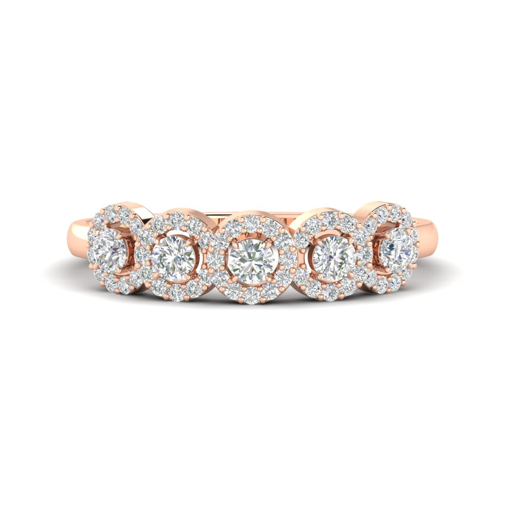 half-carat-classic-5-stone-round-halo-diamond-wedding-band-in-rose-gold-FD11137B-NL-RG