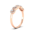 Load image into Gallery viewer, half-carat-classic-5-stone-round-halo-diamond-wedding-band-in-rose-gold-FD11137B-NL-RG
