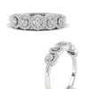 Load image into Gallery viewer, half-carat-classic-5-stone-round-halo-diamond-wedding-band-in-white-gold-FD11137B-NL-WG