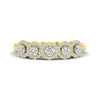 Load image into Gallery viewer, half-carat-classic-5-stone-round-halo-diamond-wedding-band-in-yellow-gold-FD11137B-NL-YG