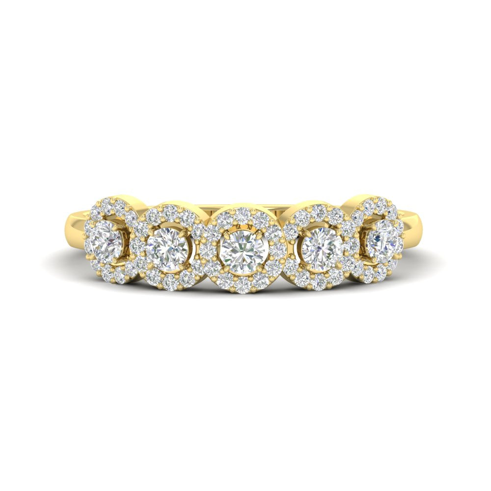 half-carat-classic-5-stone-round-halo-diamond-wedding-band-in-yellow-gold-FD11137B-NL-YG