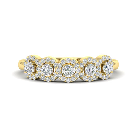 half-carat-classic-5-stone-round-halo-diamond-wedding-band-in-yellow-gold-FD11137B-NL-YG