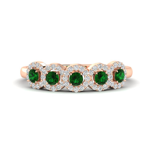 half-carat-classic-5-stone-round-halo-diamond-wedding-band-with-emerald-in-rose-gold-FD11137BGEMGR-NL-RG