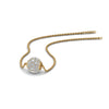 Load image into Gallery viewer, half-carat-cluster-diamond-ball-necklace-in-14K-yellow-gold-FDPD8433-NL-YG