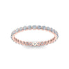 Load image into Gallery viewer, 0.50 ct Round Cut Common Prong Eternity Band