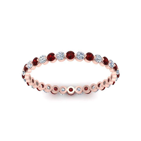 0.50 ct Round Cut Common Prong Eternity Band