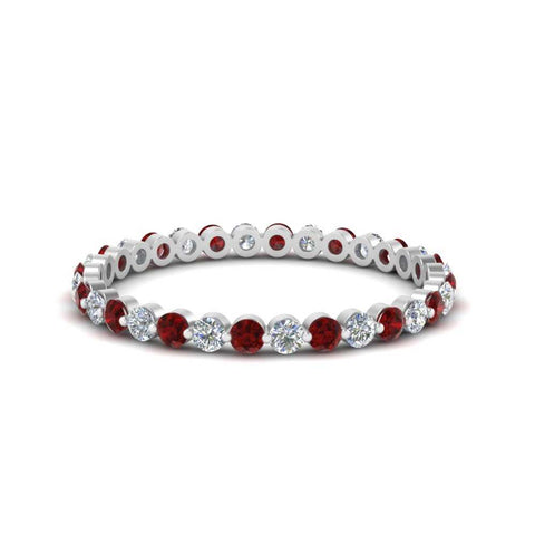 0.50 ct Round Cut Common Prong Eternity Band