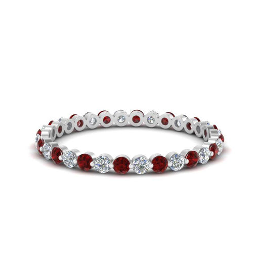 0.50 ct Round Cut Common Prong Eternity Band