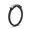 Load image into Gallery viewer, half-carat-cushion-5-stone-diamond-wedding-band-in-black-gold-fdwb8008cuangle2-0.50ct-nl-bg?v=1773294908