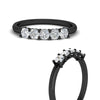 Load image into Gallery viewer, half-carat-cushion-5-stone-diamond-wedding-band-in-black-gold-fdwb8008cuangle3-0.50ct-nl-bg?v=1773294908