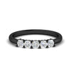 Load image into Gallery viewer, half-carat-cushion-5-stone-diamond-wedding-band-in-black-gold-fdwb8008cusleep-0.50ct-nl-bg?v=1773294908