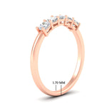 Load image into Gallery viewer, half-carat-cushion-5-stone-diamond-wedding-band-in-rose-gold-fdwb8008cuangle2-0.50ct-nl-rg-hw?v=1773294908