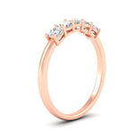 Load image into Gallery viewer, half-carat-cushion-5-stone-diamond-wedding-band-in-rose-gold-fdwb8008cuangle2-0.50ct-nl-rg?v=1773294908