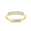 Load image into Gallery viewer, half-carat-cushion-cut-diamond-five-stone-band-in-yellow-gold-fdwb8008cuangle5-0.50ct-nl-yg?v=1773295225
