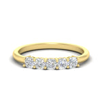 Load image into Gallery viewer, half-carat-cushion-cut-five-stone-wedding-band-in-yellow-gold-fdwb8008cusleep-0.50ct-nl-yg?v=1773295191