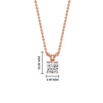 Load image into Gallery viewer, Cushion Cut Solitaire Pendant
