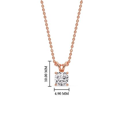 Cushion Cut Solitaire Pendant