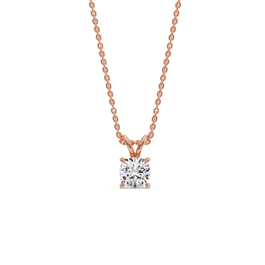 Cushion Cut Solitaire Pendant