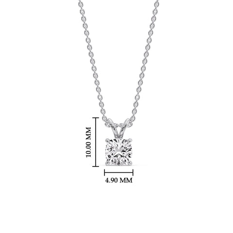 Cushion Cut Solitaire Pendant