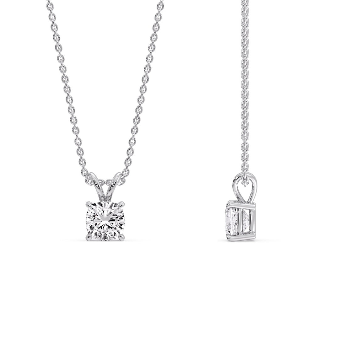 Cushion Cut Solitaire Pendant