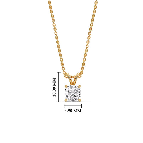 Cushion Cut Solitaire Pendant