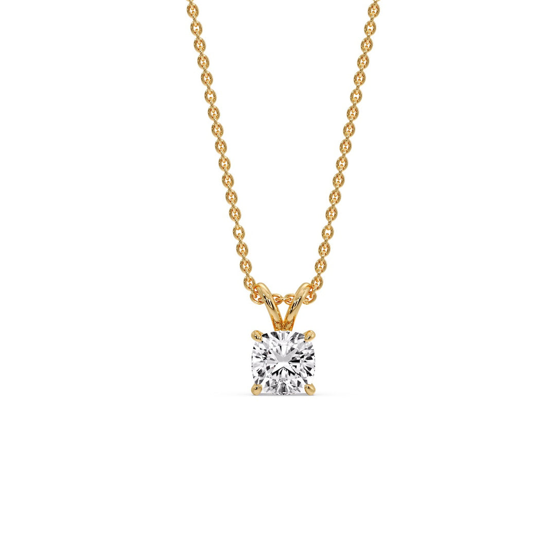 Cushion Cut Solitaire Pendant