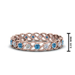 Load image into Gallery viewer, half-carat-diamond-anniversary-eternity-ring-with-blue-topaz-in-rose-gold-FDEWB124119ROR(2.00MM)GICBLTO-NL-RG
