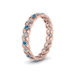 Load image into Gallery viewer, half-carat-diamond-anniversary-eternity-ring-with-blue-topaz-in-rose-gold-FDEWB124119ROR(2.00MM)GICBLTO-NL-RG

