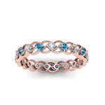 Load image into Gallery viewer, half-carat-diamond-anniversary-eternity-ring-with-blue-topaz-in-rose-gold-FDEWB124119ROR(2.00MM)GICBLTO-NL-RG
