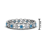 Load image into Gallery viewer, half-carat-diamond-anniversary-eternity-ring-with-blue-topaz-in-white-gold-FDEWB124119ROR(2.00MM)GICBLTO-NL-WG
