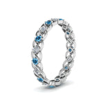 Load image into Gallery viewer, half-carat-diamond-anniversary-eternity-ring-with-blue-topaz-in-white-gold-FDEWB124119ROR(2.00MM)GICBLTO-NL-WG
