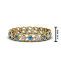 Thumbnail 30 - half-carat-diamond-anniversary-eternity-ring-with-blue-topaz-in-yellow-gold-FDEWB124119ROR(2.00MM)GICBLTO-NL-YG