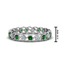 Thumbnail 94 - half-carat-diamond-anniversary-eternity-ring-with-emerald-in-white-gold-FDEWB124119ROR(2.00MM)GEMGR-NL-WG