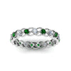 Load image into Gallery viewer, half-carat-diamond-anniversary-eternity-ring-with-emerald-in-white-gold-FDEWB124119ROR(2.00MM)GEMGR-NL-WG