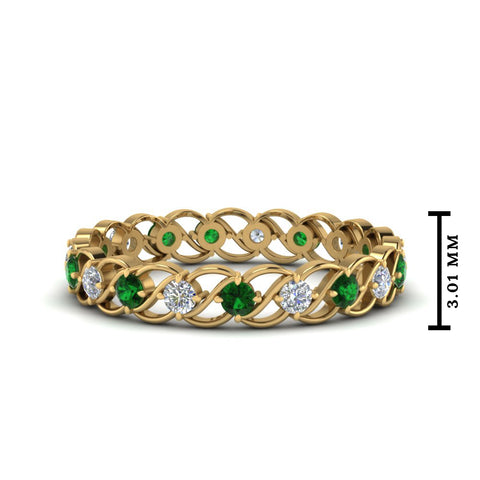 half-carat-diamond-anniversary-eternity-ring-with-emerald-in-yellow-gold-FDEWB124119ROR(2.00MM)GEMGR-NL-YG