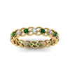 Load image into Gallery viewer, half-carat-diamond-anniversary-eternity-ring-with-emerald-in-yellow-gold-FDEWB124119ROR(2.00MM)GEMGR-NL-YG