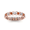 Load image into Gallery viewer, half-carat-diamond-anniversary-eternity-ring-with-orange-sapphire-in-rose-gold-FDEWB124119ROR(2.00MM)GSAOR-NL-RG